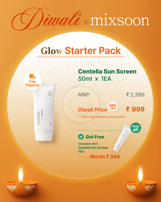 [mixsoon X Diwali🪔]  Centella Sunscreen Glow Pack
