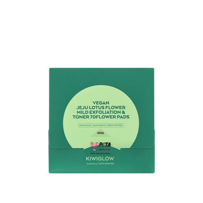 [KIWIGLOW X Diwali🪔] Vegan Jeju Lotus Flower Toner Pad