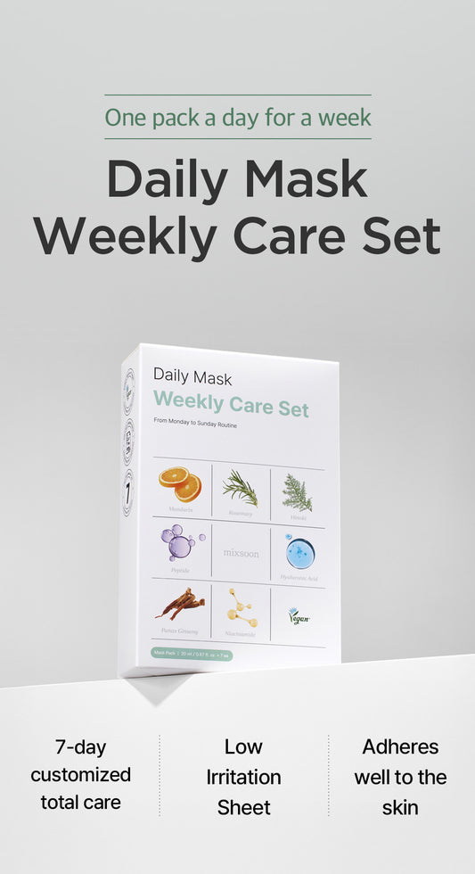 Mixsoon Daily Mask Pack – 7-Day Vegan Sheet Routine