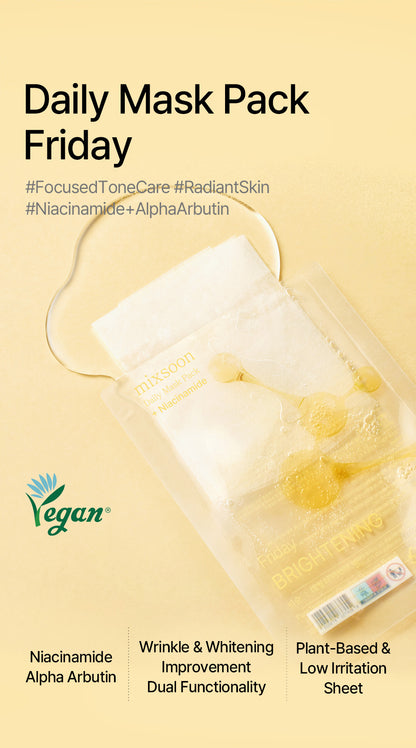 Mixsoon Daily Mask Pack – 7-Day Vegan Sheet Routine